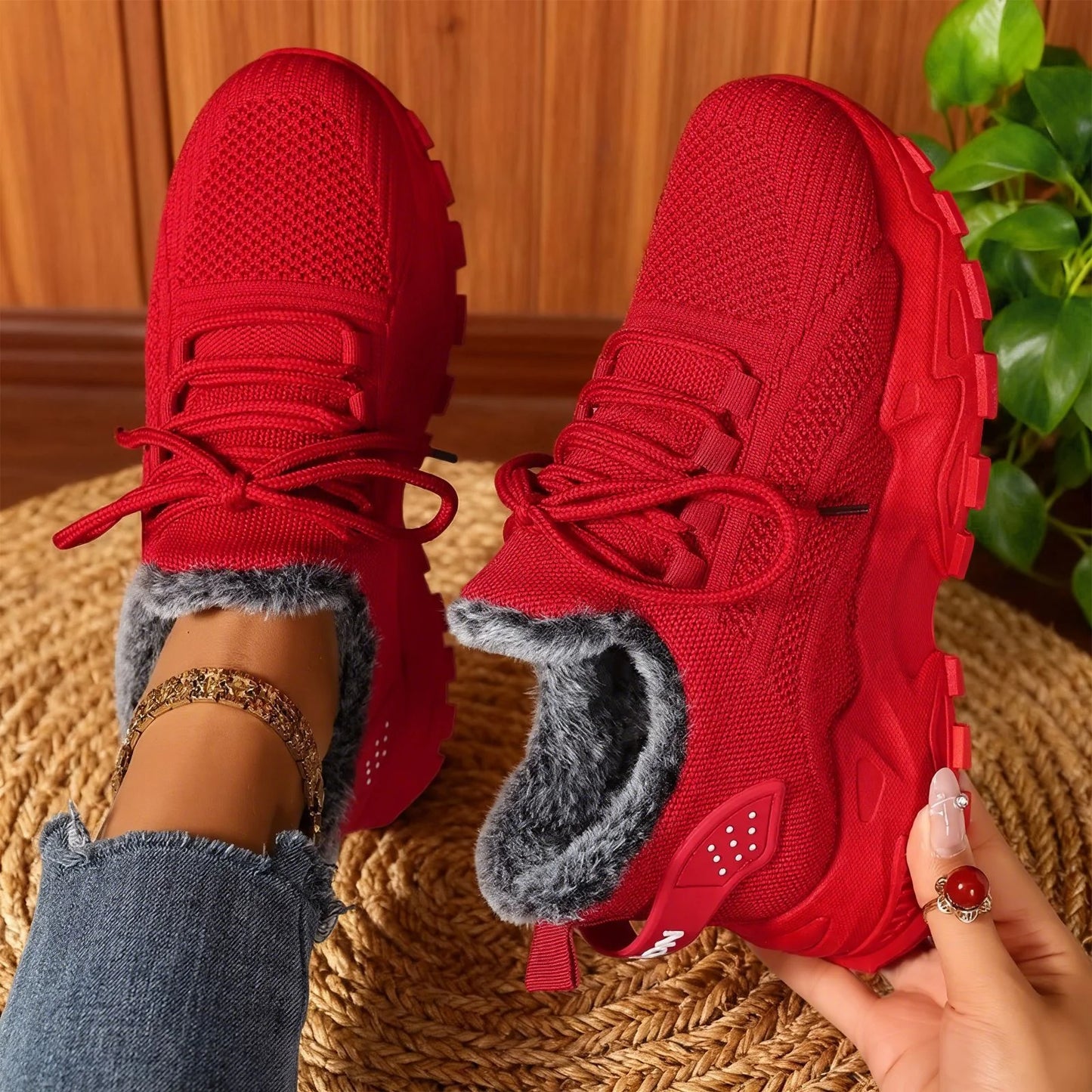 Fleece Lined Sneakers