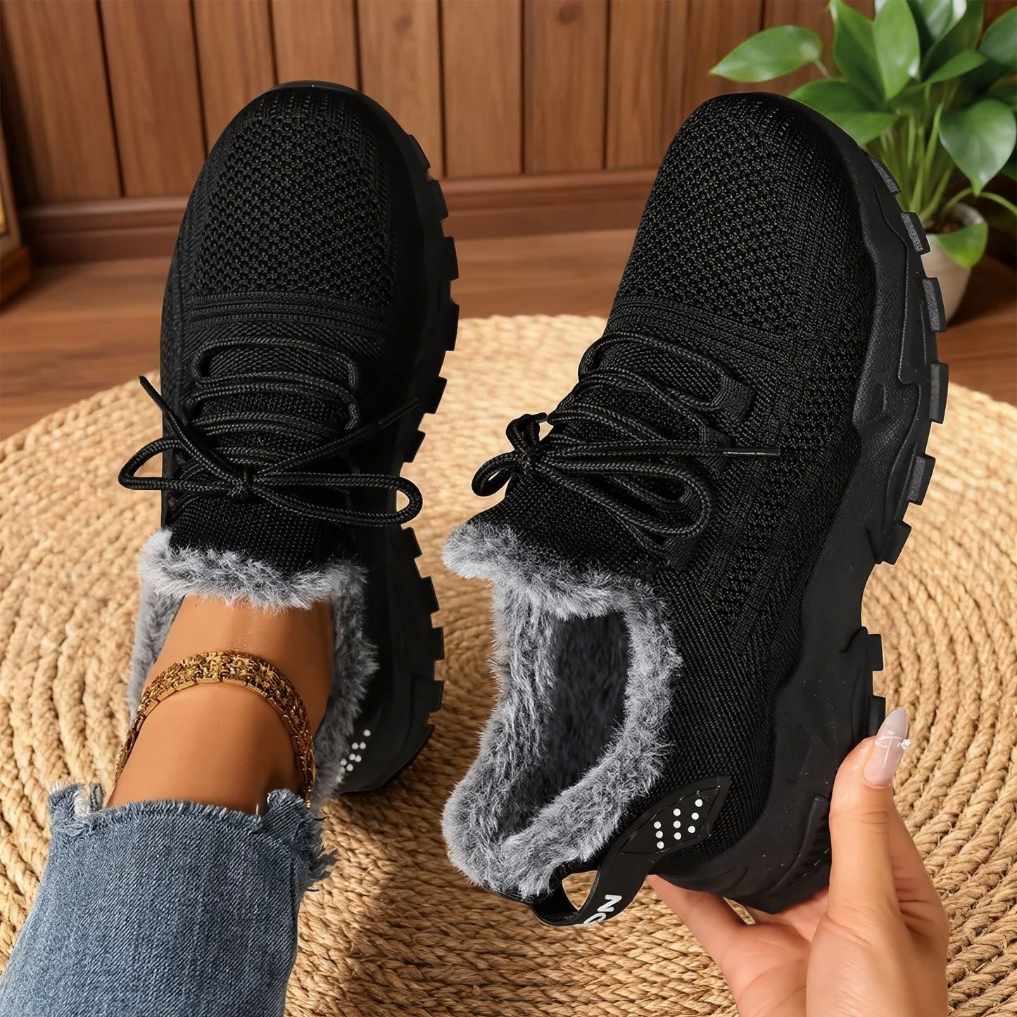 Fleece Lined Sneakers