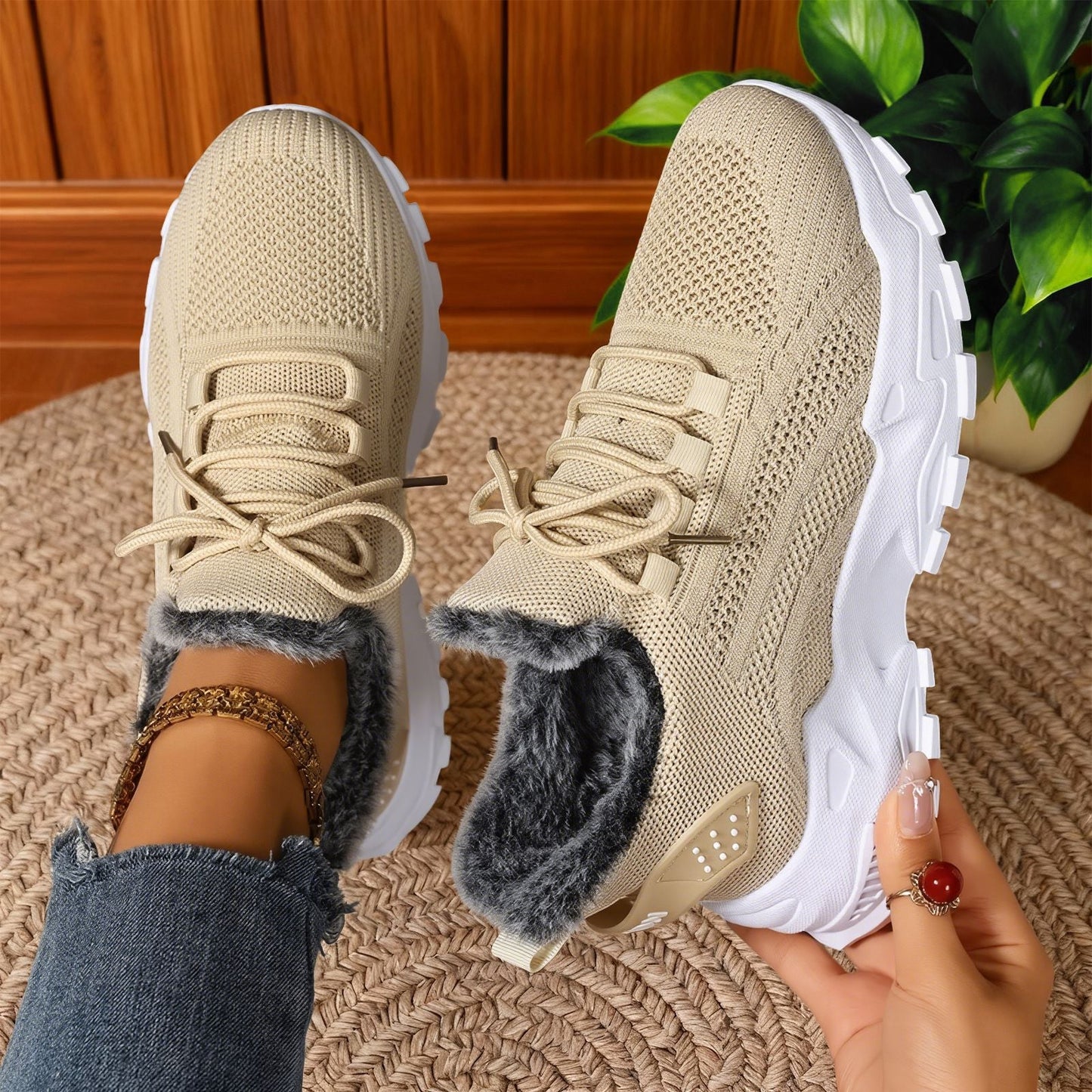 Fleece Lined Sneakers
